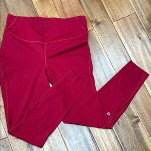 NWOT lululemon Red Leggings